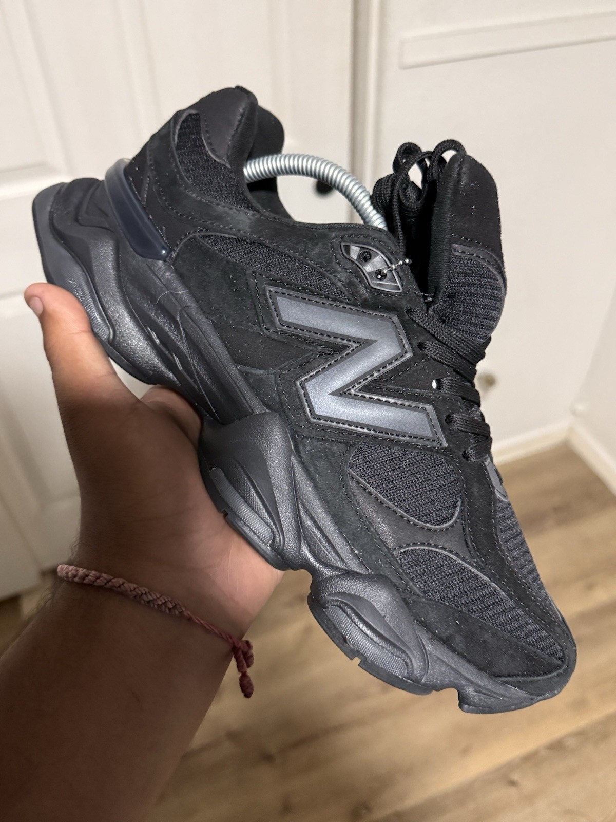 New Balance 9060 Triple Black Suede Men’s Low Top Lace-Up Rubber U9060BPM