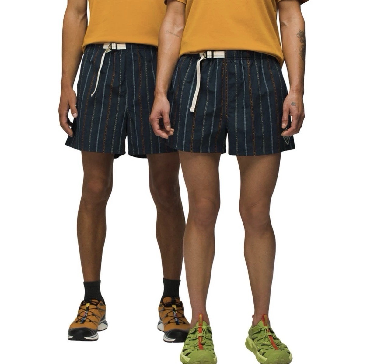 prAna Shorts Men’s Womens XS Blue Stripe Indio Heritage Stormy Night