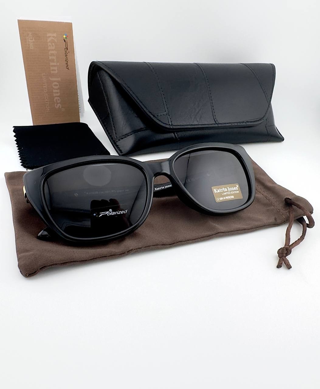 HAVVS HV68101 C Polarized Sunglasses Hexagon Bronze Metal Frame UV400 w/ Case