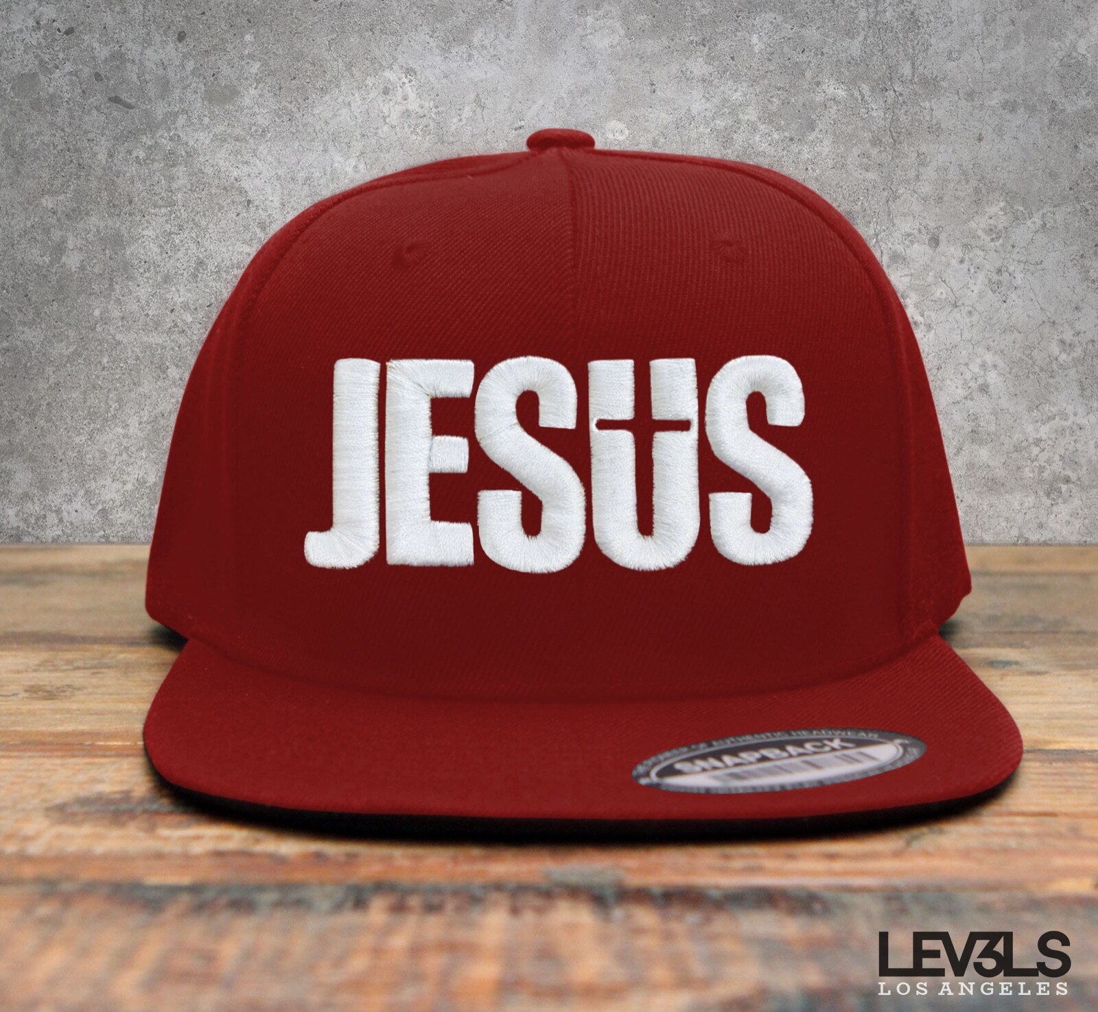 JESUS NAME BOLD 3D SNAPBACK BASEBALL CAP JESUS SAVES CHRISTIAN CROSS