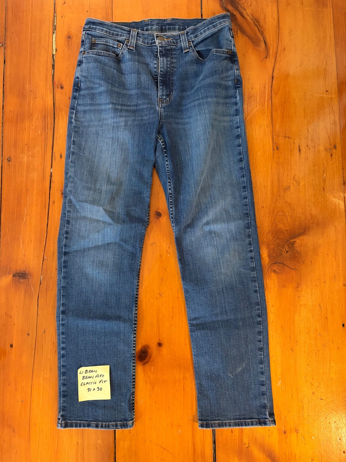 ll bean jeans 31×30; various cuts and styles (see tags); all shades of blue