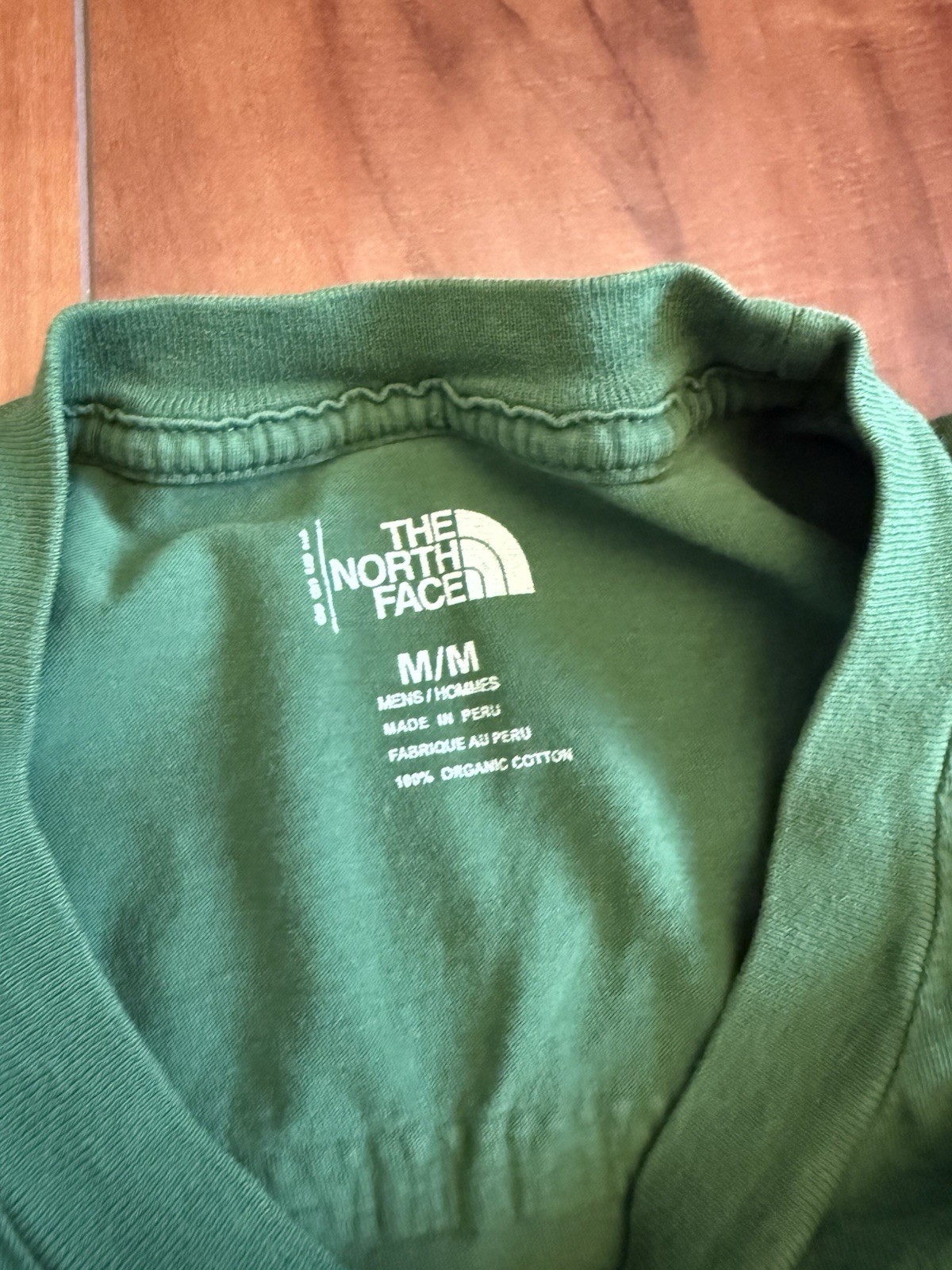 Northface Denali Mens T shirt Size M Green Rare Vintage