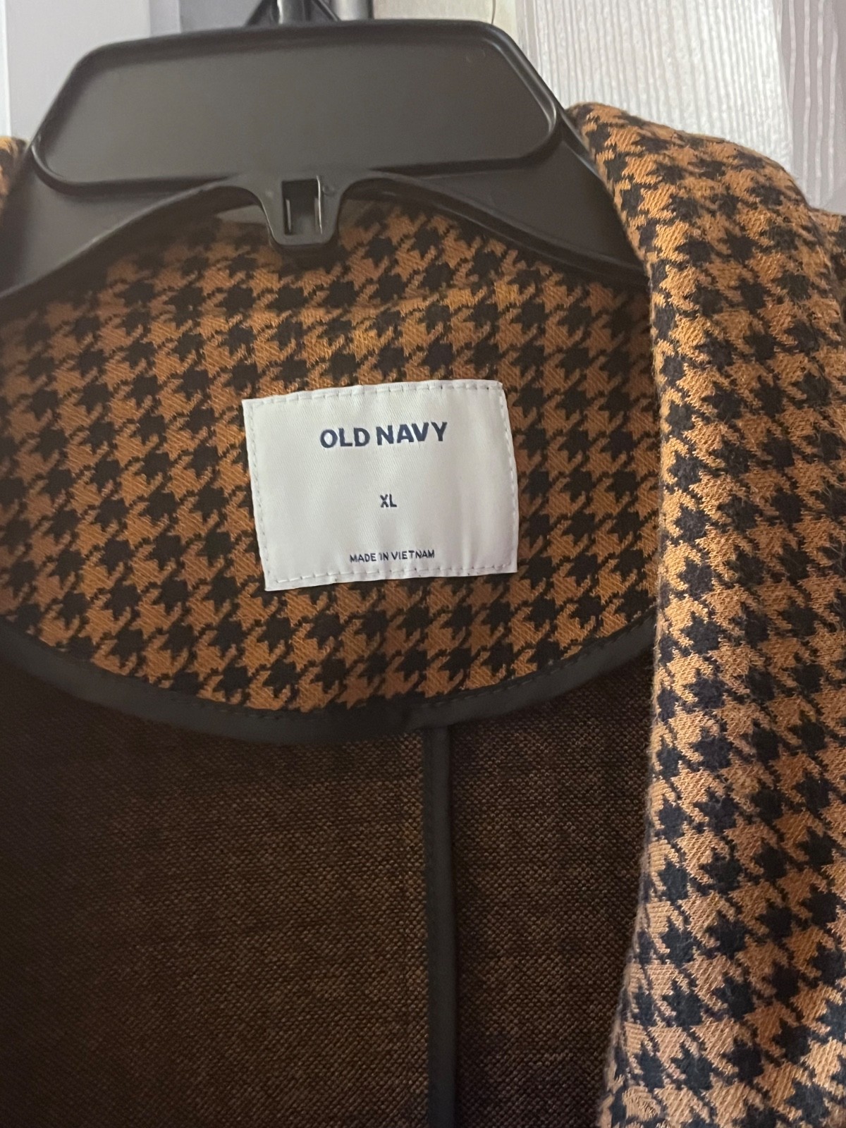 Old Navy Houndstooth Blazer – Brown & Black
