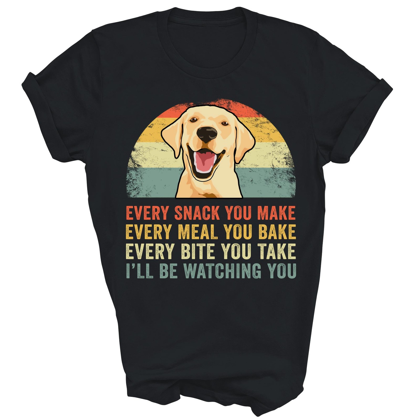 Yellow Labrador Lab Dad Retriever T-Shirt