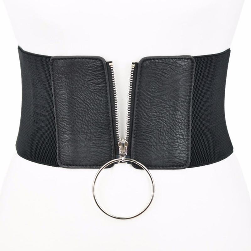 Plus Size Corset Belt Wide Stretch Elastic Waistband Women Punk Dress Fashion