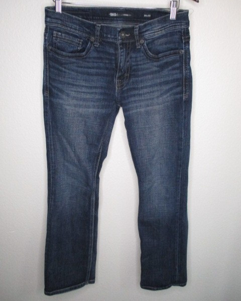 Buckle BKE Aiden Jeans Mens 30×30 Blue Boot Cut Bootcut Medium Dark