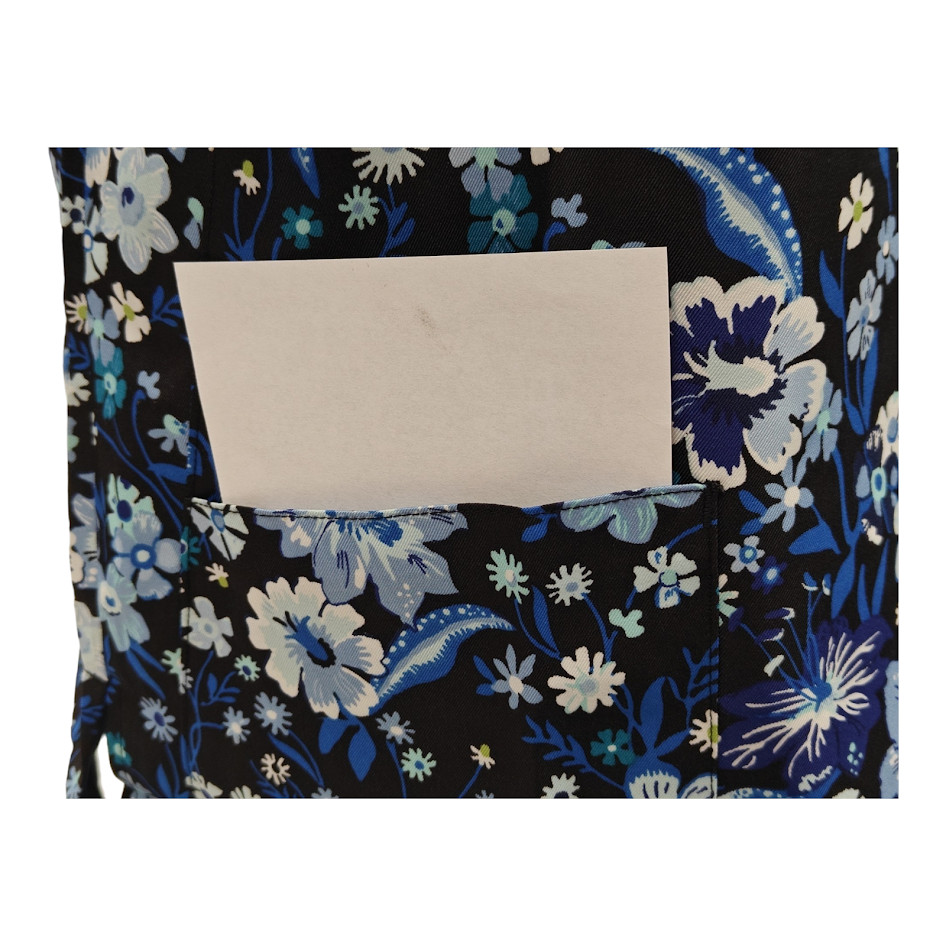 Vera Bradley Halo V6117 MGB Moonlight Garden Black V-Neck Print Scrub Top