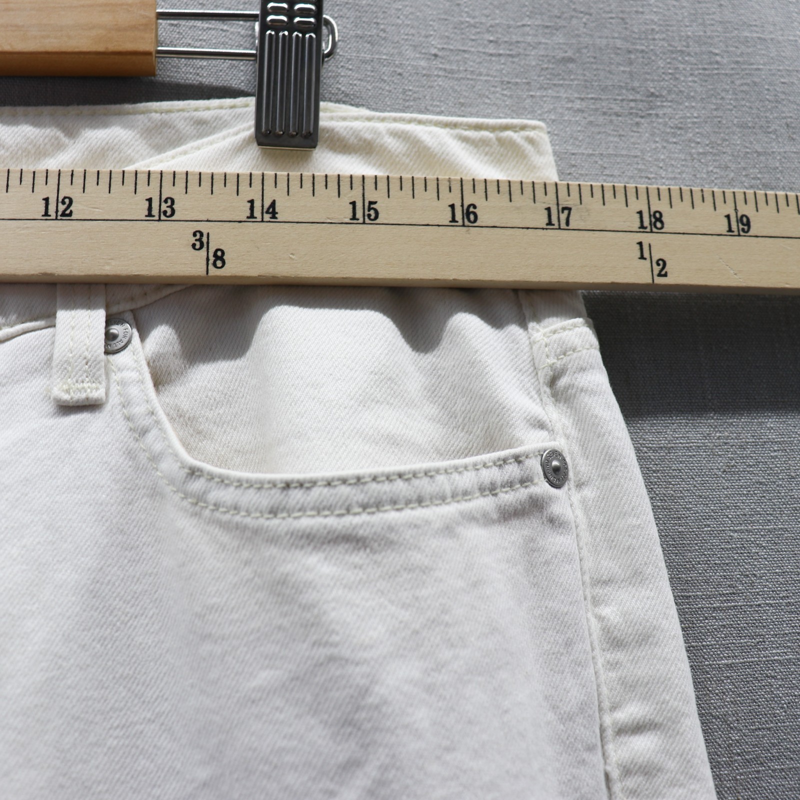 7 For All Mankind Ginger Wide Leg Trouser Jeans White 31
