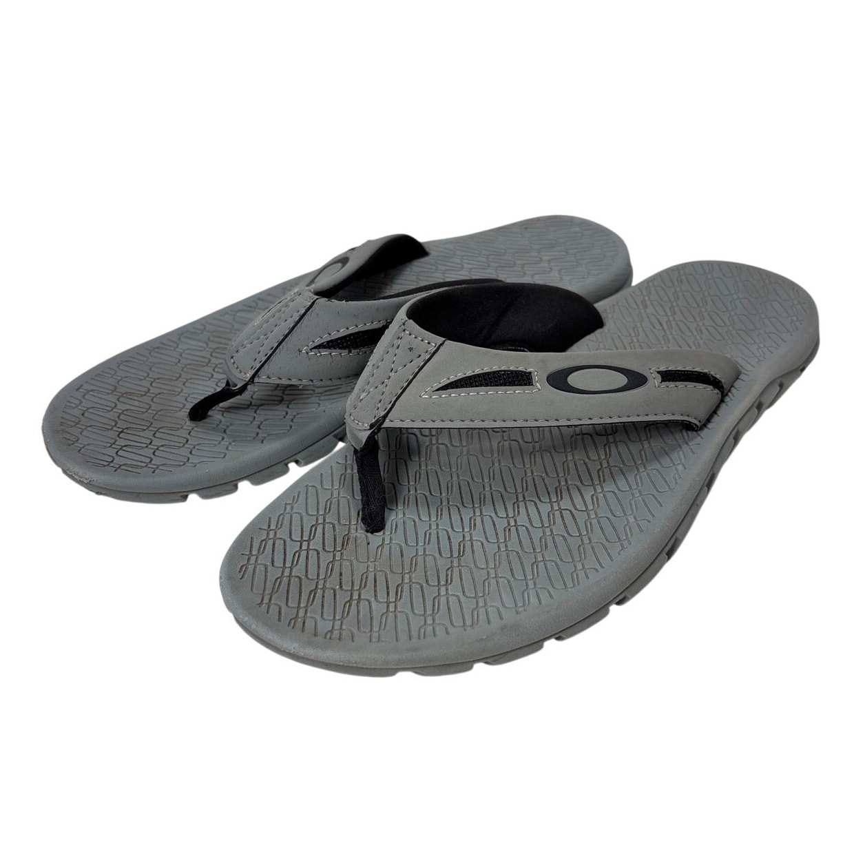 Oakley Operative 2.0 Sandals Mens Size 7 Gray Flip Flops Thong Beach Summer