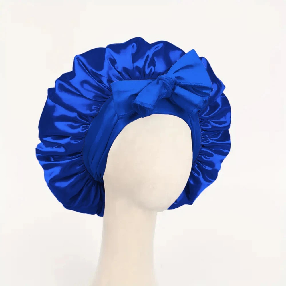 Satin Bonnet Silk Bonnet with Tie Band Adjustable Hair Bonnet for Sleeping*