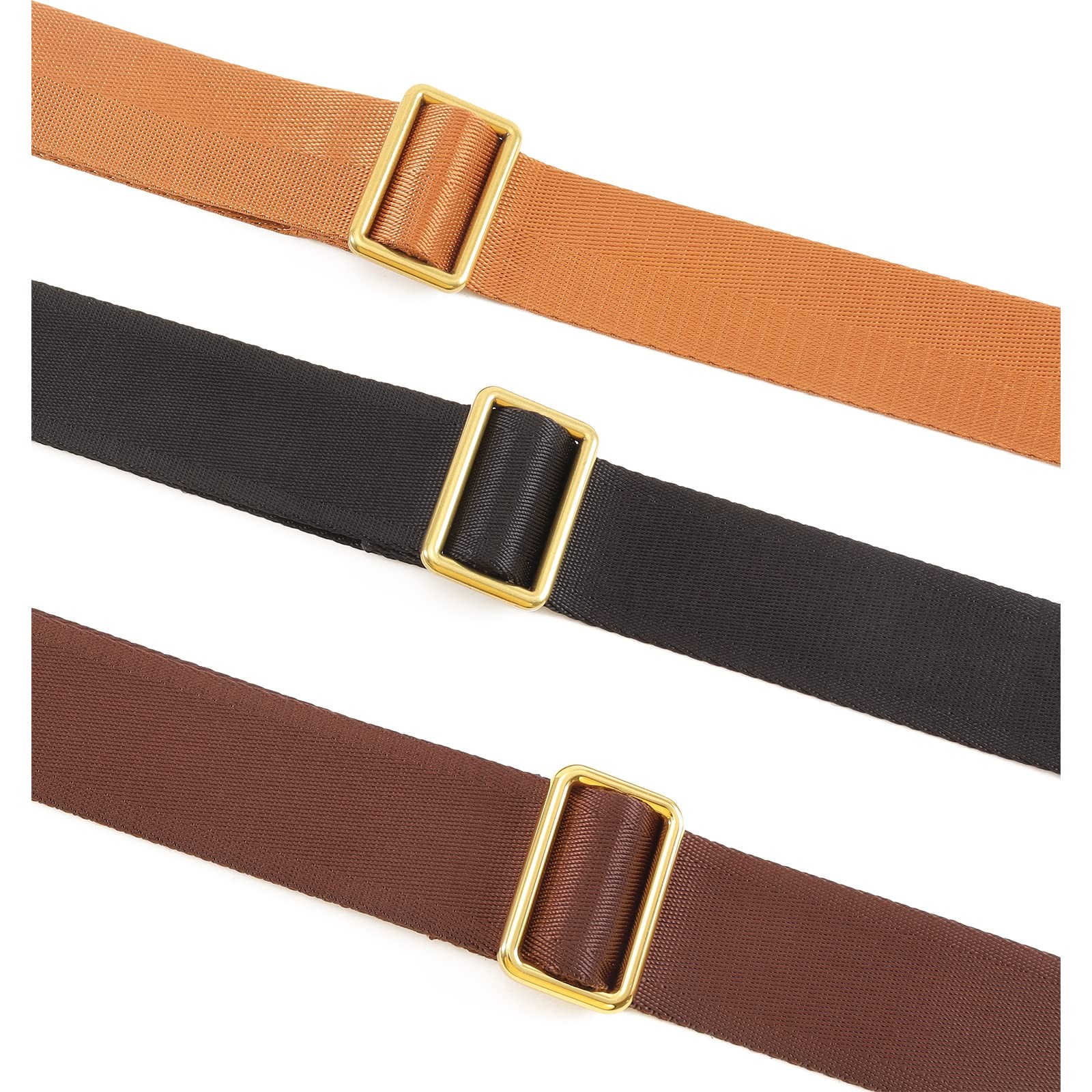 HUADEK Purse Strap Replacement 34 – 51 in（86-130cm）Wide:1.5″(3.8cm), Brown