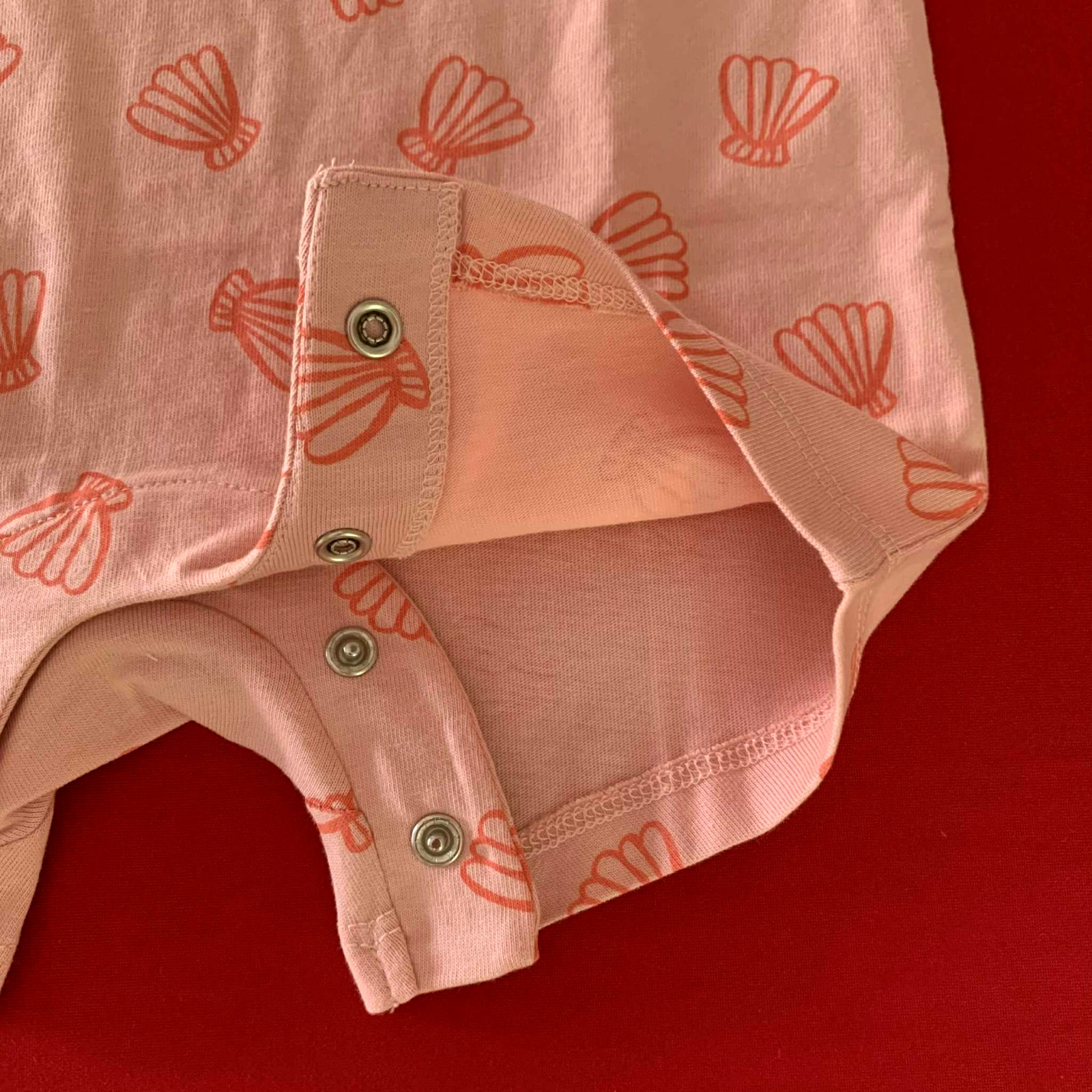 Hanna Andersson Pink Cotton Shortie Romper. Size 12–18 Months, 75 cm