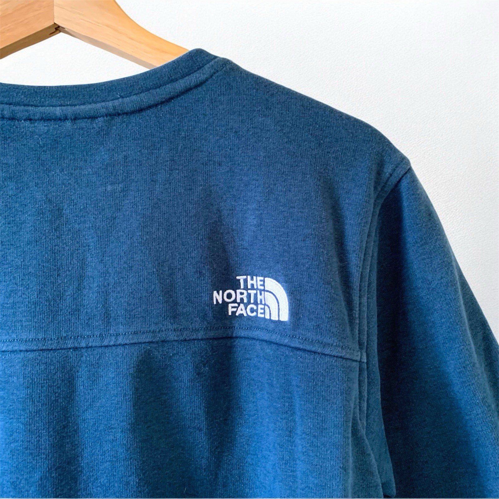 The North Face Blue Green Teal 3/4 Sweater Fleece Lined Size Medium