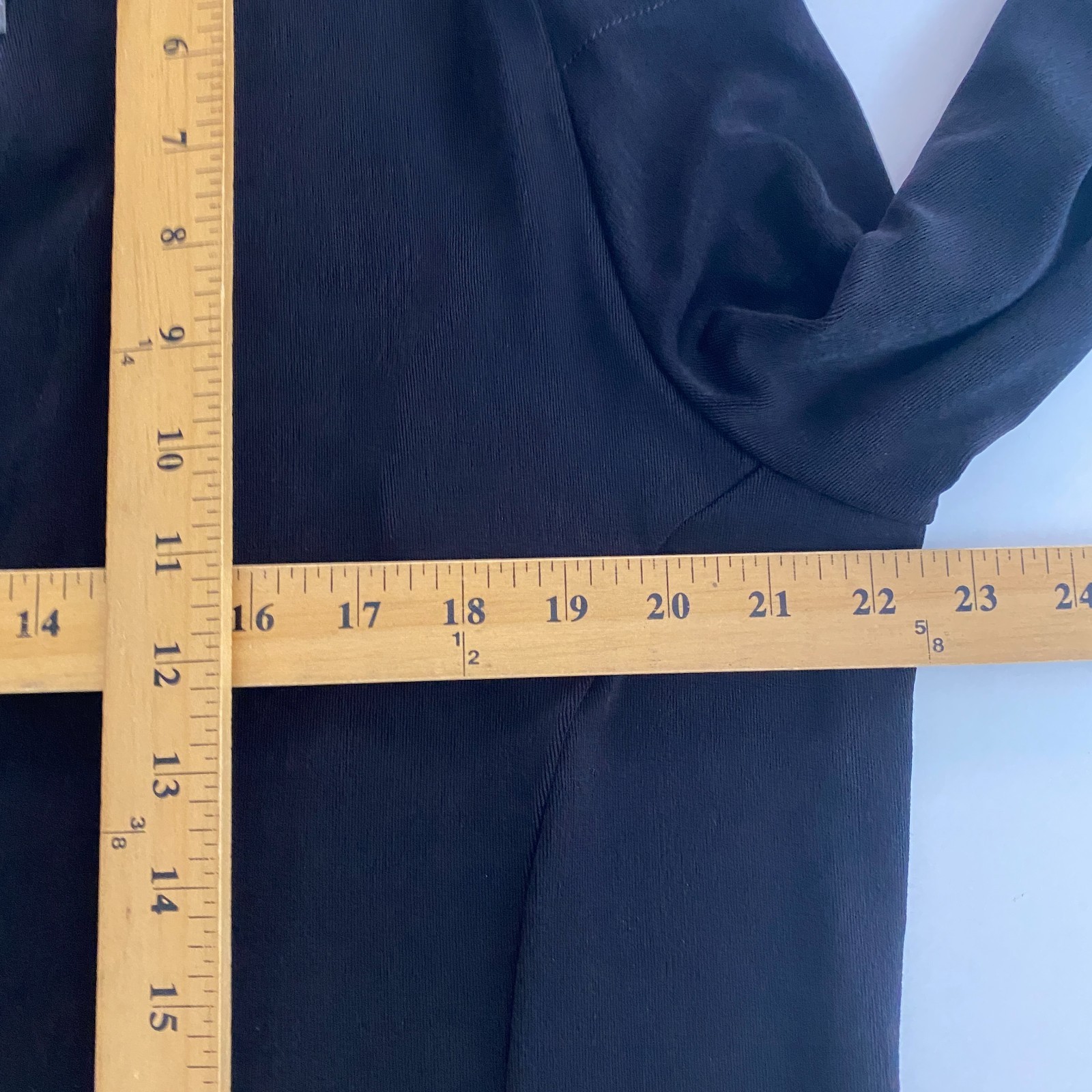 Chicos Travelers Cutout Cold Shoulder Jacket Size 3 US XL Black Slinky Knit