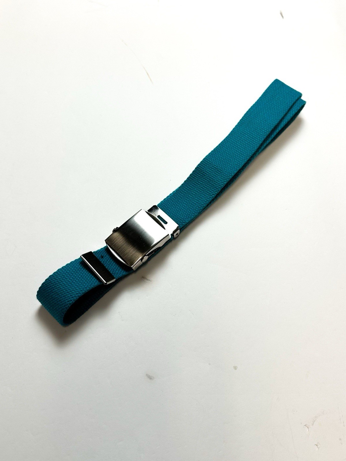OBEY Big Boy Web Belt Blue Canvas Slide Buckle Skate Streetwear Authentic Men