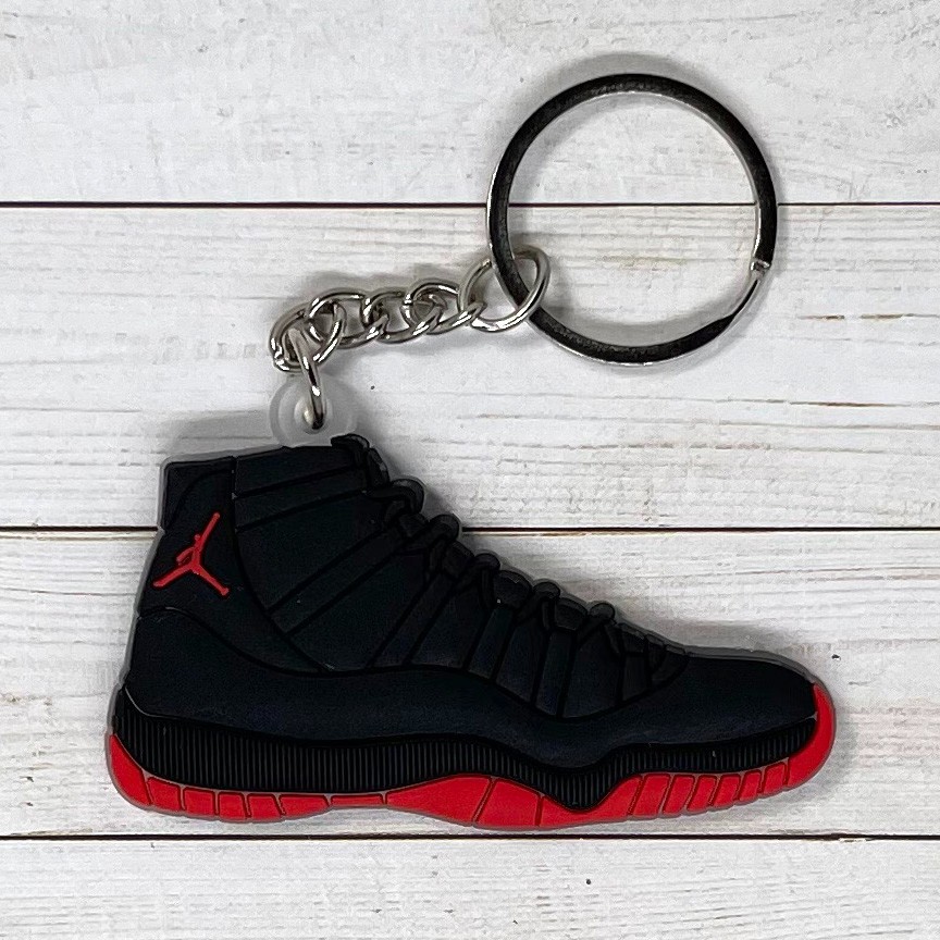 **YOU CHOOSE** Nike Jordan 11 Sneaker 2D Rubber 2″ Keychain MORE COLORS!
