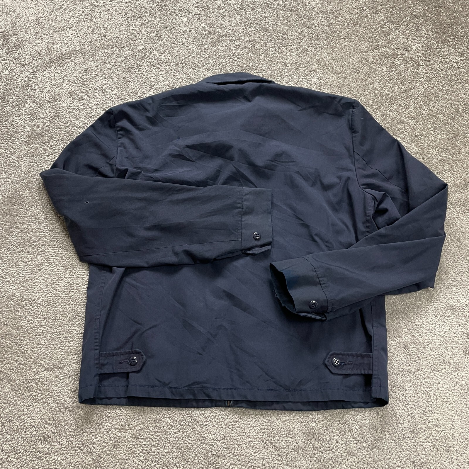 Ceiling Zero Blauer Jacket Men Medium Navy Blue Full Zip Collared Outdoor Casual