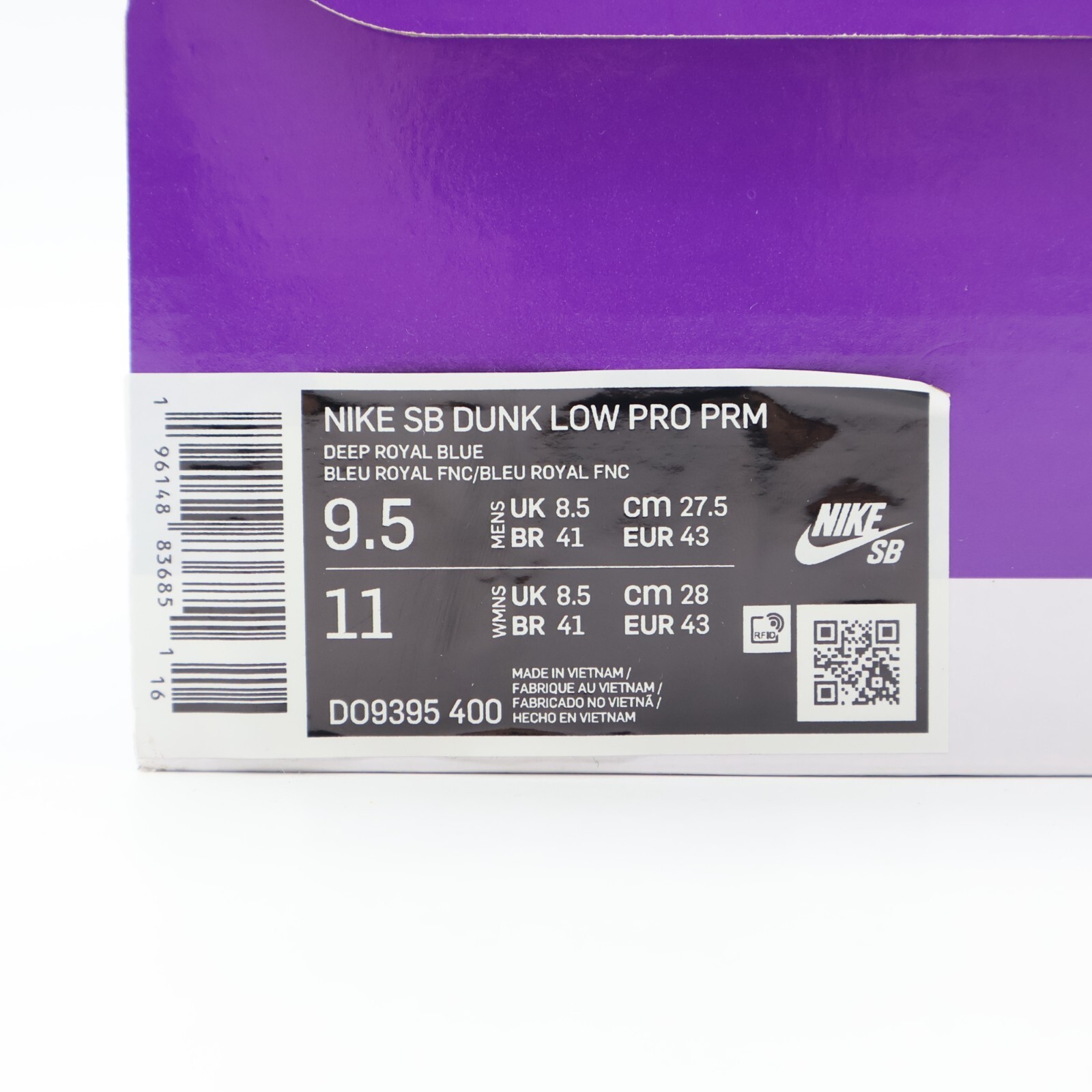 DO9395-400 Nike Dunk Low SB Los Angeles Dodgers Deep Royal Blue White (Men’s)