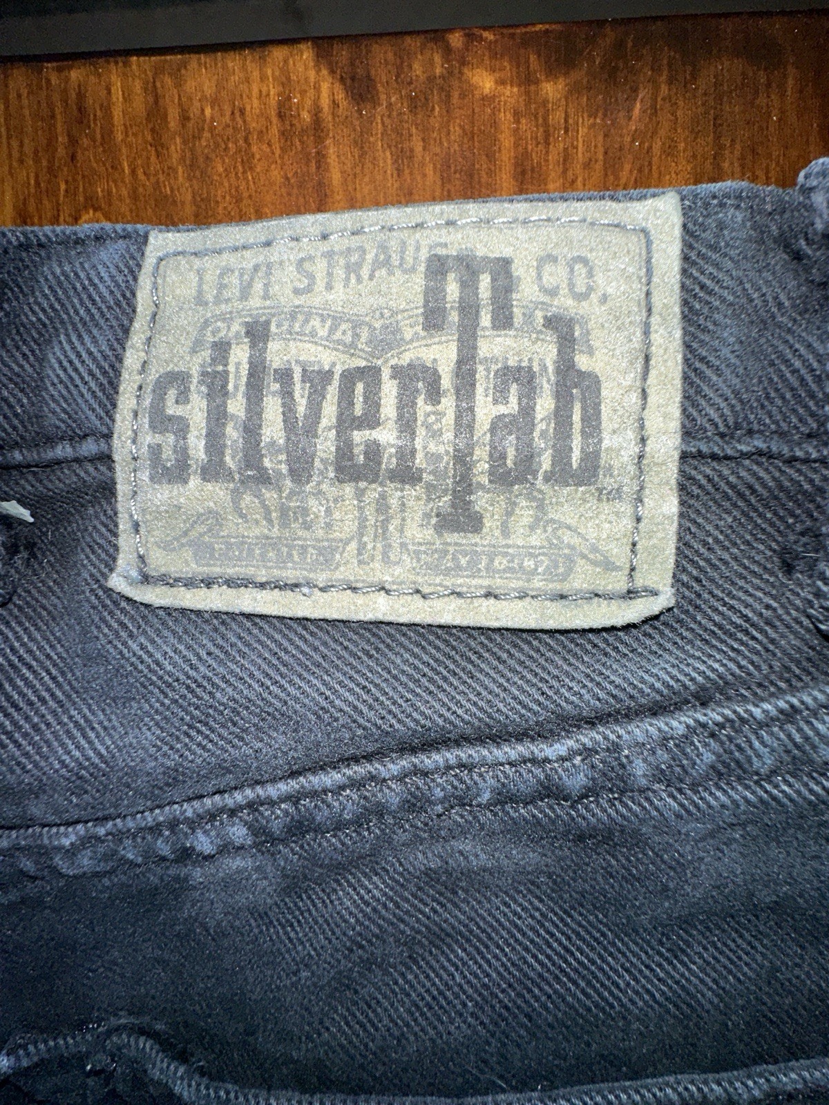 VTG 90s Levis Jeans Mens 36×32 Black Silvertab Purple Label Baggy Skater Grunge