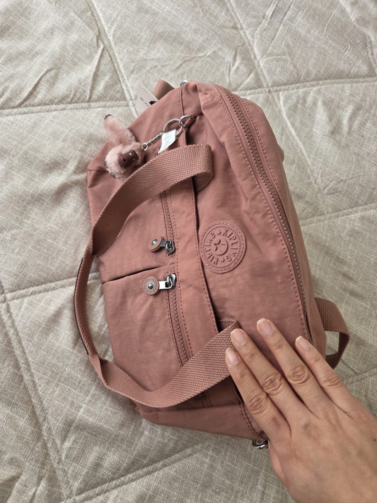 NEW Kipling Klara Satchel Crossbody bag (Kind Rose) with adjustable strap