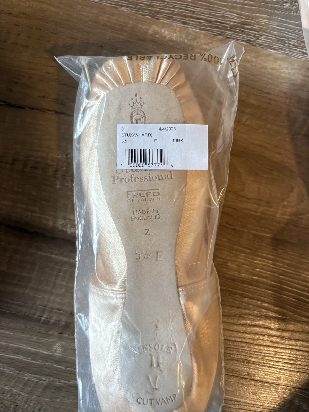Freed of London Studios Professional 3 Pairs Pink Pointe Shoes STUX/V(HARD)