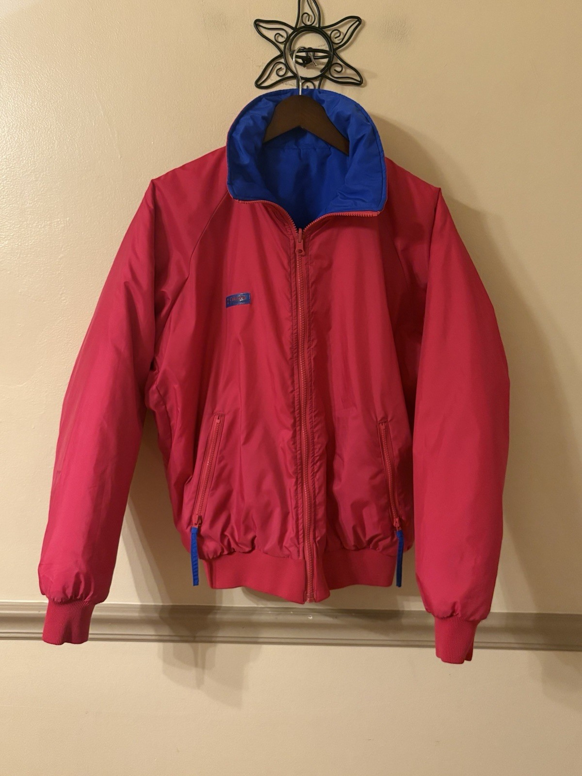 Vintage Columbia Reversible Ski Jacket Thinsulate Men’s M Blue/Red