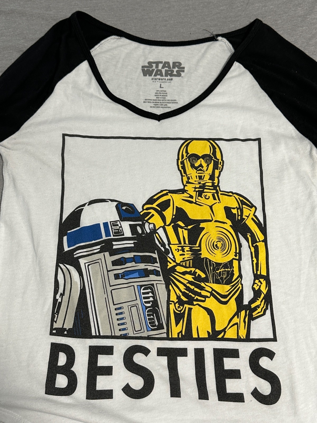 Star Wars R2D2 and CP30 women long sleeve shirt
