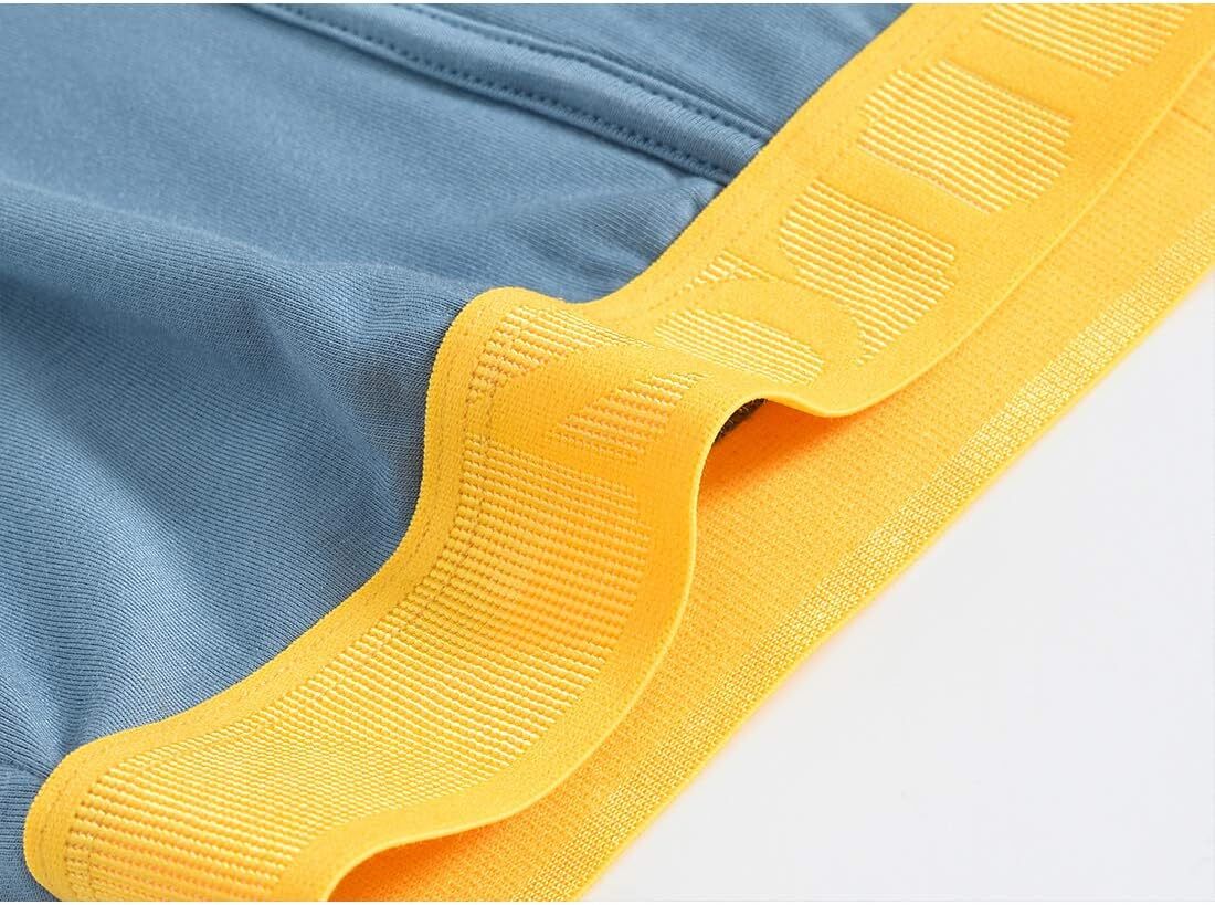 Mens Tagless Soft Short Boxer Briefs Bamboo Comfort Open Fly Trunks