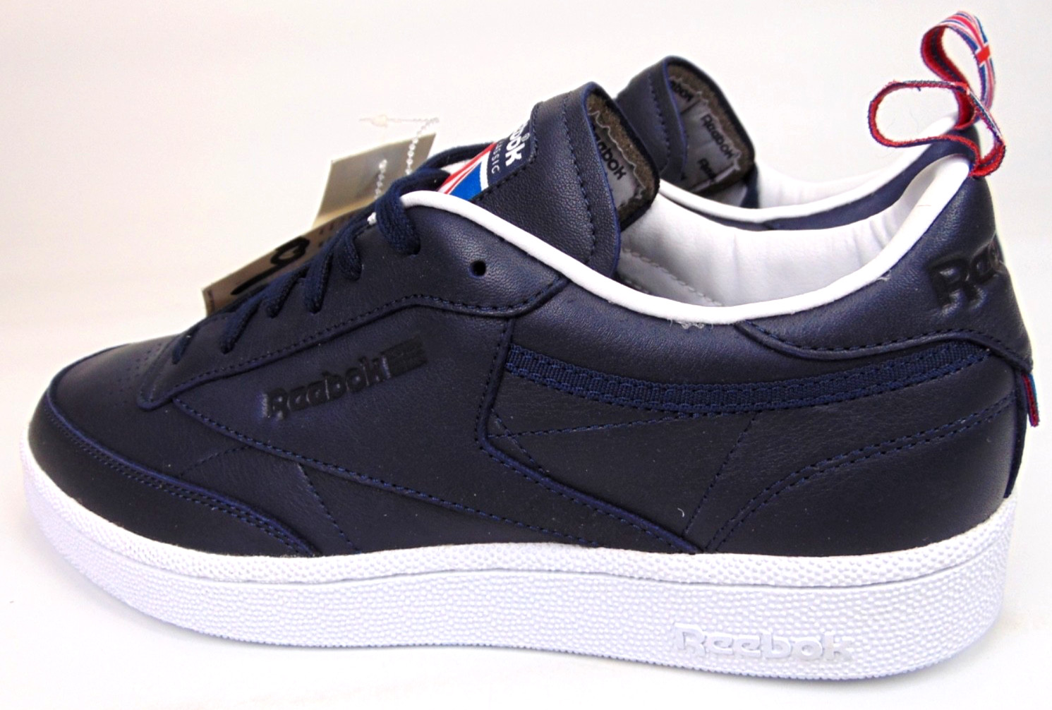 NEW! Reebok Club C 85 Casual Classic Sneakers Men’s Size 9.0 M Blue Navy Leather