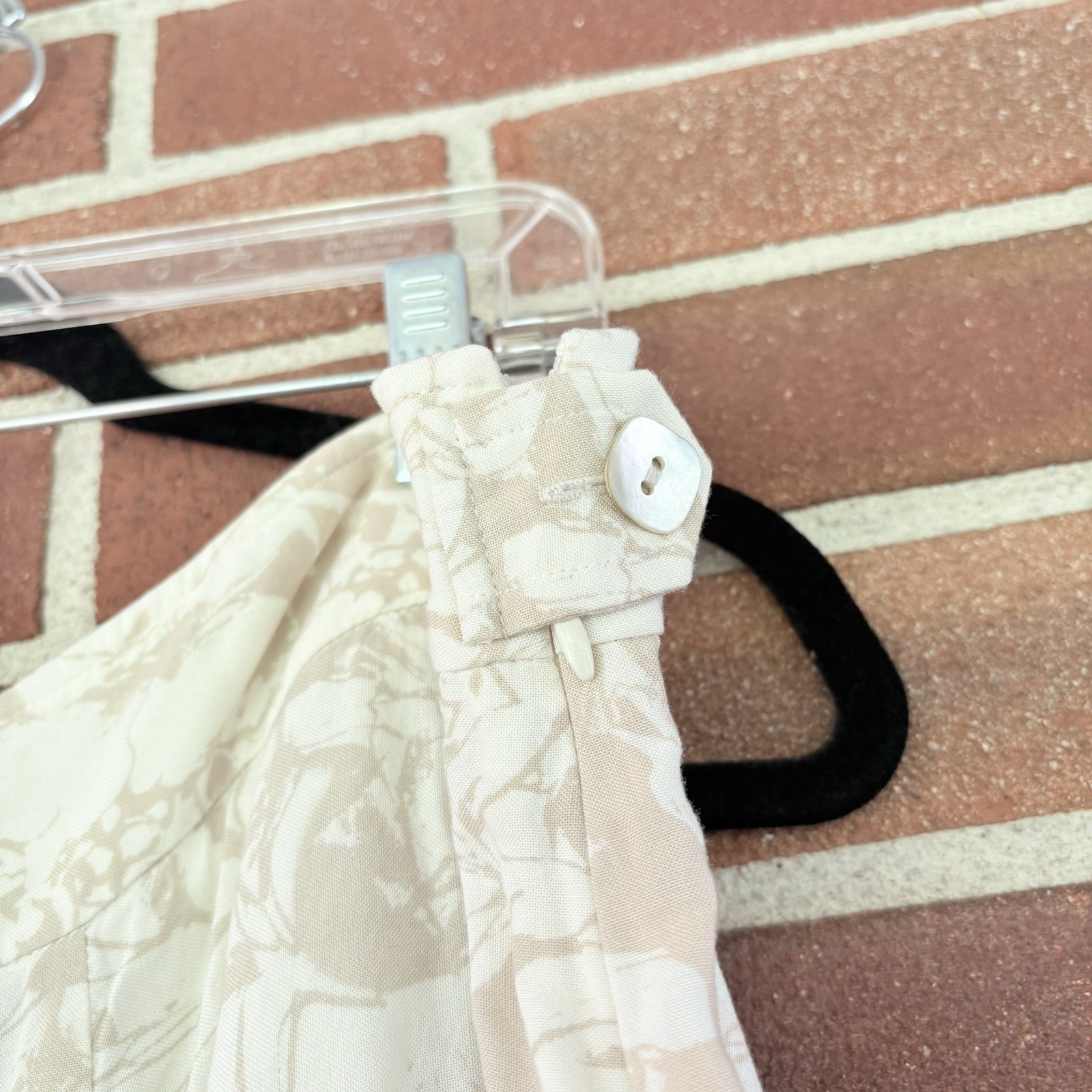 Soft Surroundings Butterfly Print Maxi Skirt Fairy Whimsical Beige 2X A1584