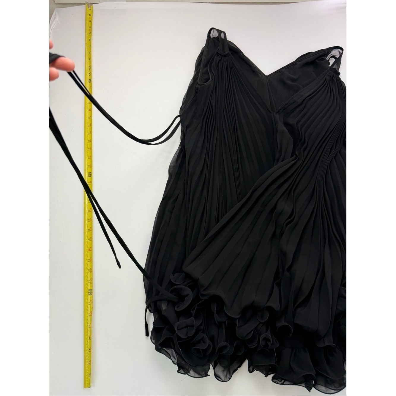 Alberto Makali Avant Garde Chiffon Bubble Hem Dress Gothic Fairy Grunge Mini Med