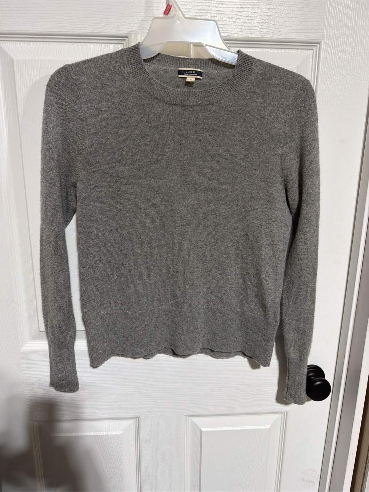 J.Crew BA400 Cashmere Classic-fit Crewneck Sweater in Heather Ash Gray Small