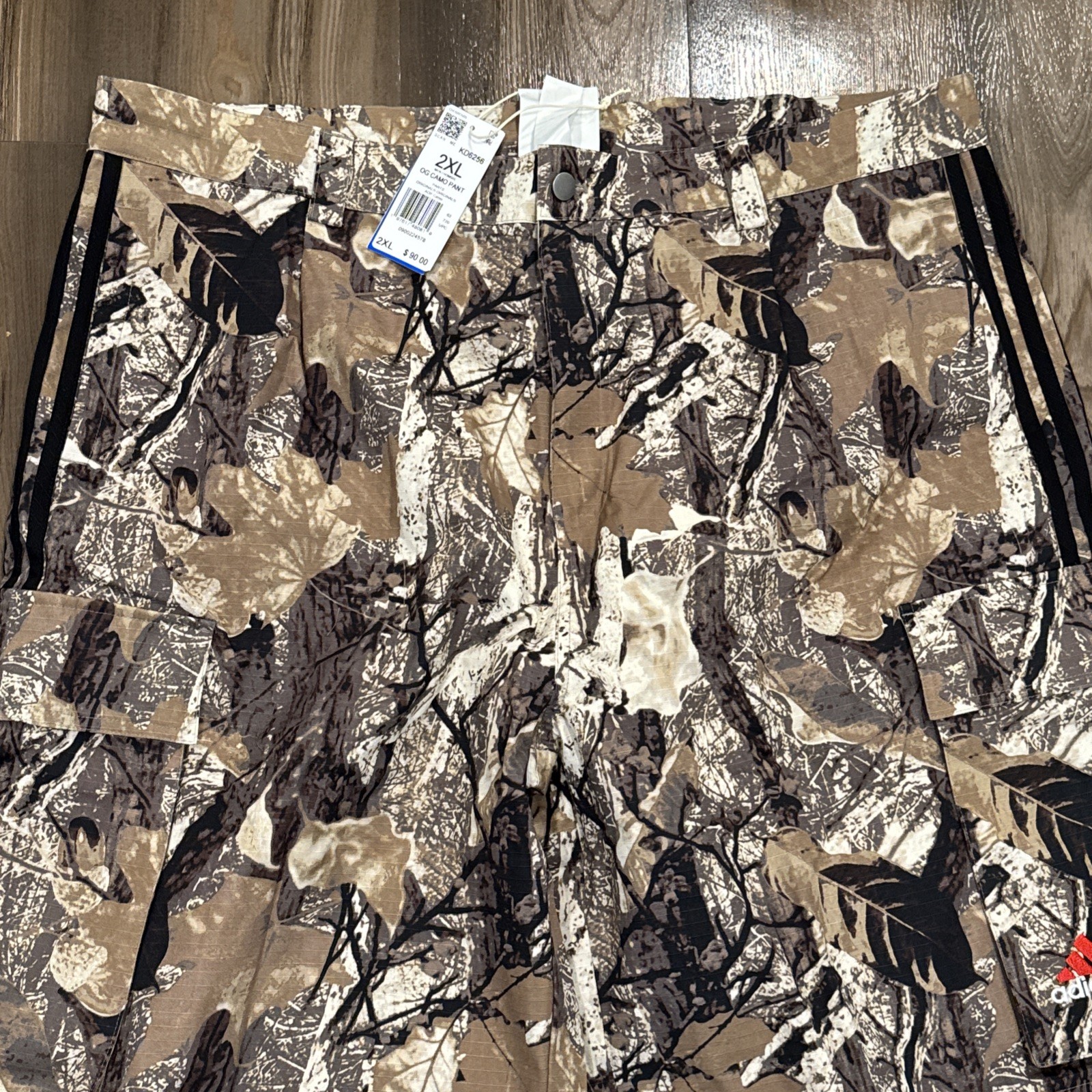Adidas Originals Camo Cargo Zip-Off Loose-Fit Pants KD6256 Men’s Size 2XL NWT