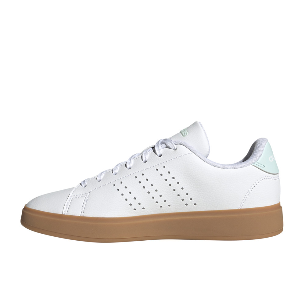adidas Advantage 2.0 Lace Up Womens White Sneakers Casual Shoes JH6855