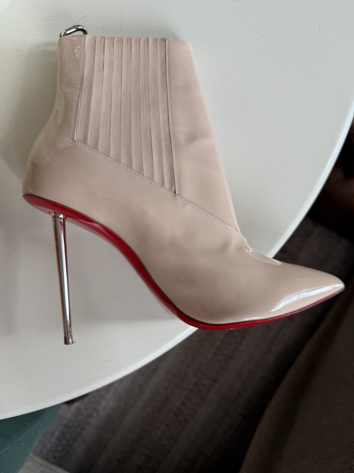 Christian Louboutin So Kate 120mm Size 37.5 – Nude Worn Twice