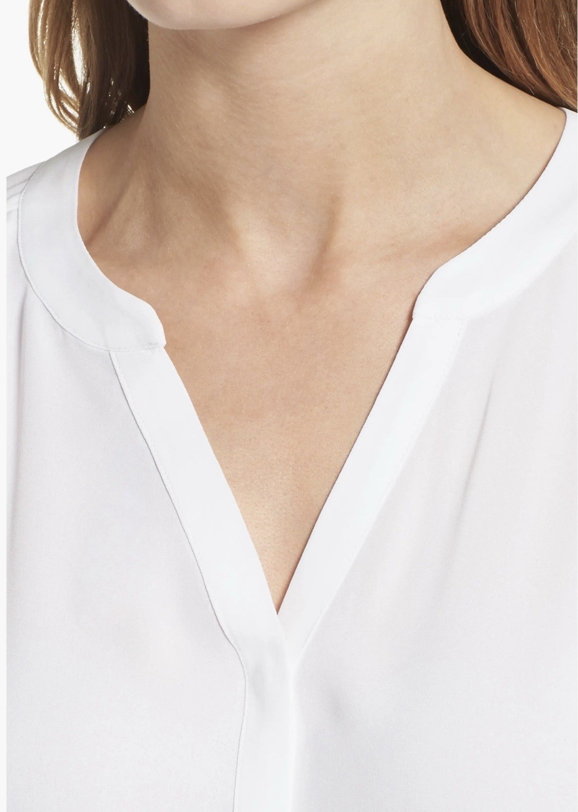 NYDJ Pintuck Blouse Optic White NWT $89 Size Small