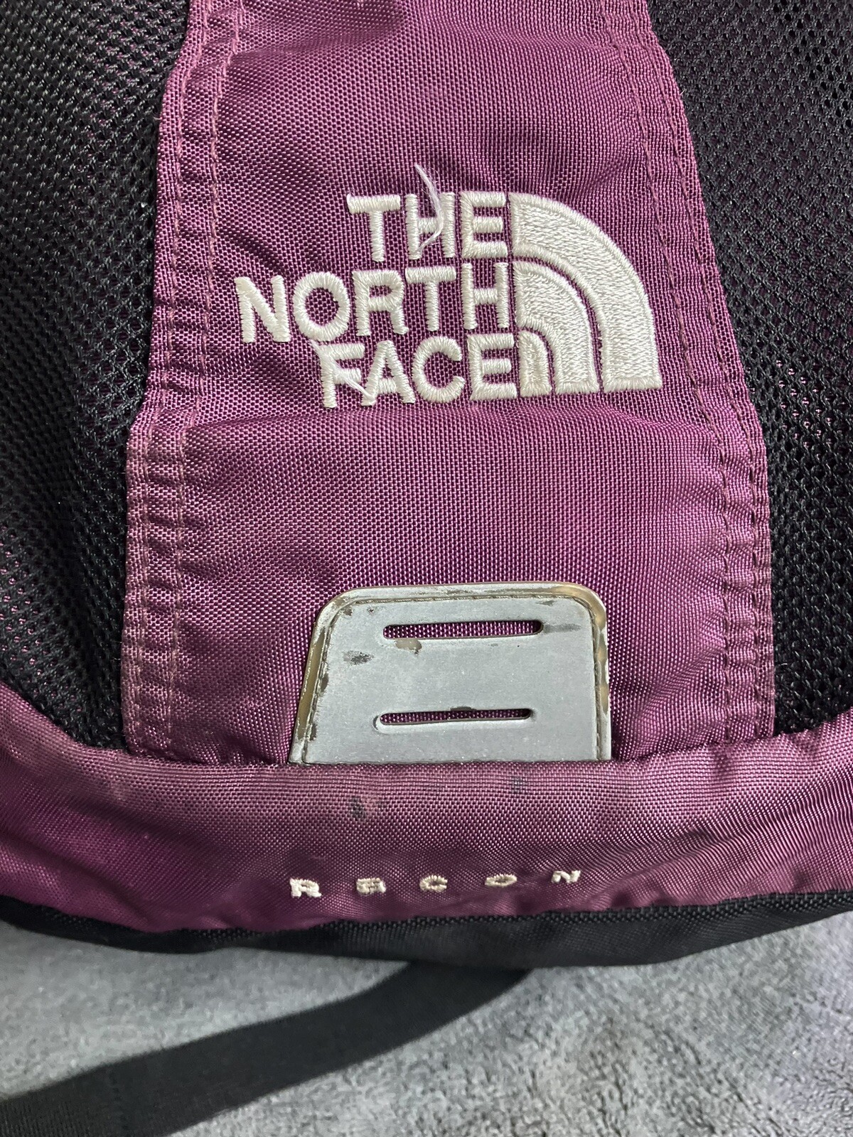 The North Face Recon Backpack Purple Laptop Hiking Day Bag Padded Back ISSUES