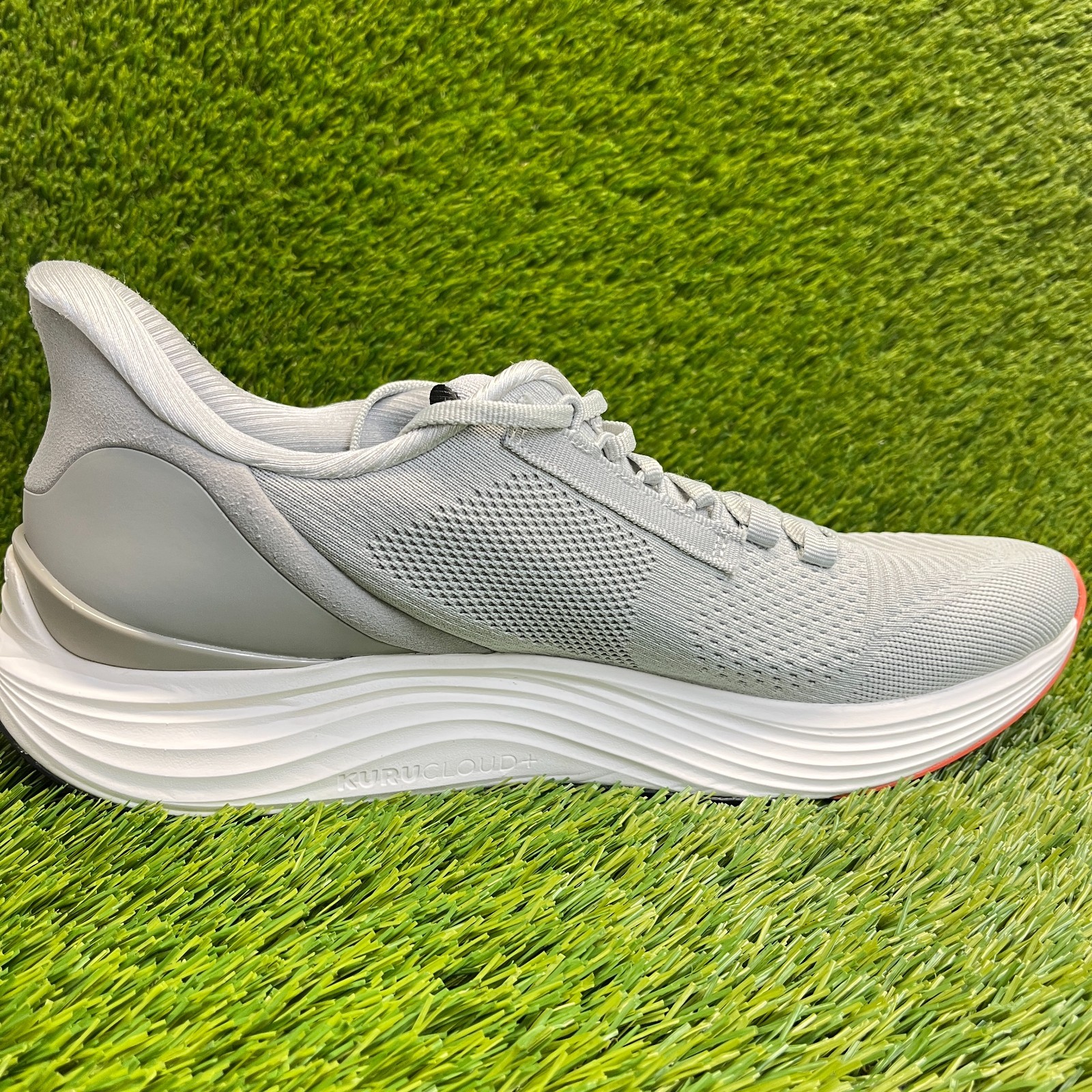 Kuru Atom 2 Mens Size 12.5 Gray White Athletic Running Walking Shoes Sneakers