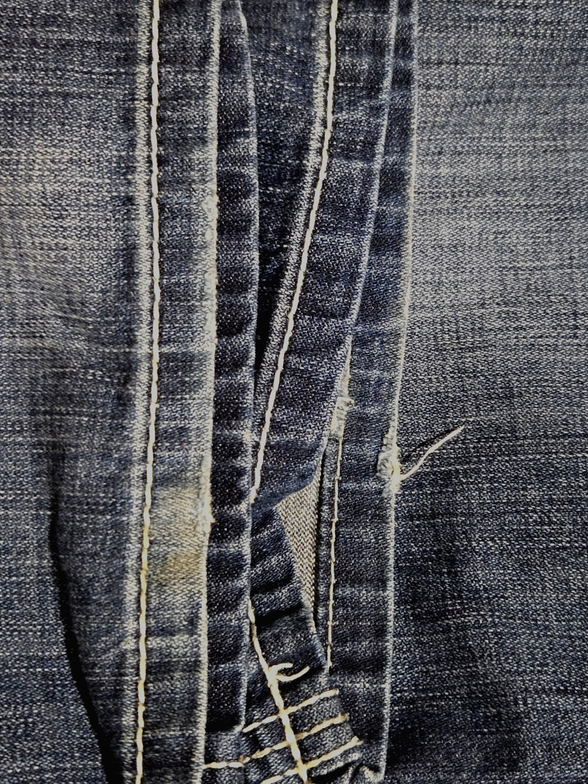 BKE Seth Jeans Mens 36R Denim Bootcut Whisker Thick Stitch Western 100% Cotton