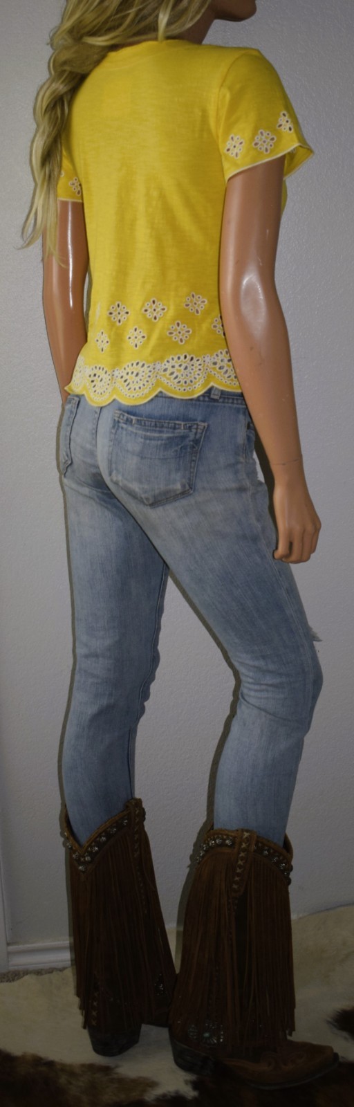 NWT DOUBLE D RANCH Western Love Trails Top X Small