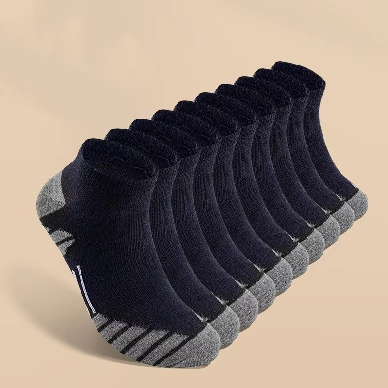 10 Pairs Men’s Low-Cut Socks Cotton Breathable For Sports Running Socks 38-45