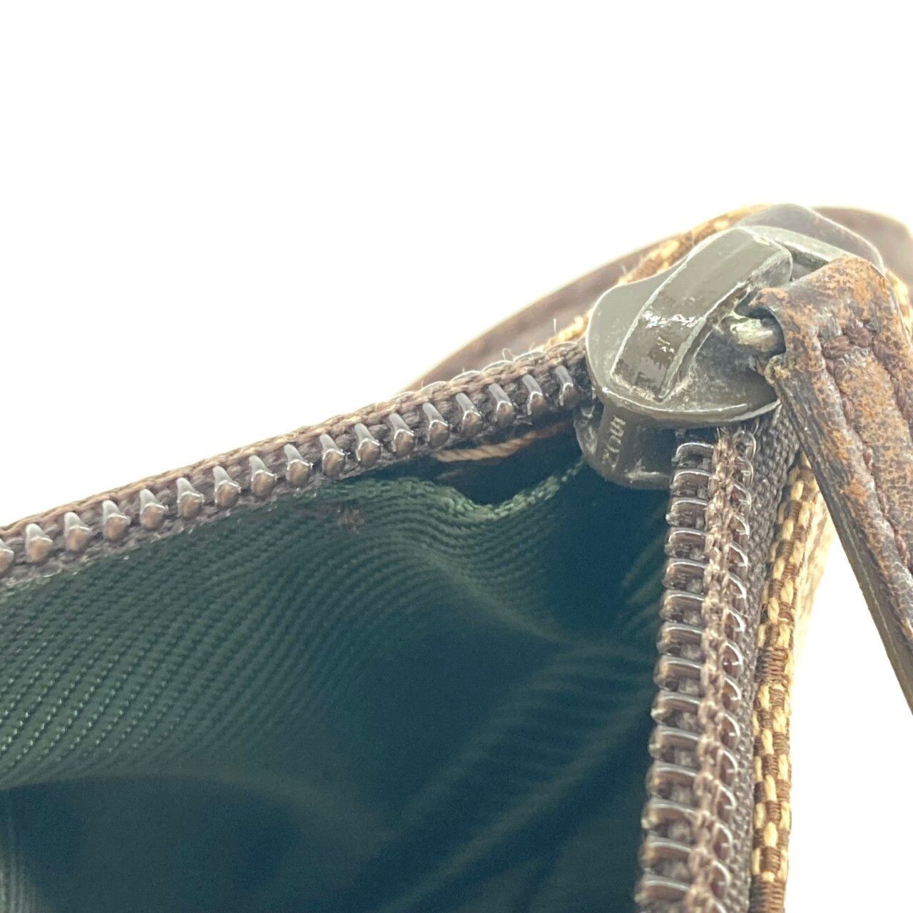 GUCCI Boat Bag Pochette GG Monogram Beige Vintage Authentic From Japan