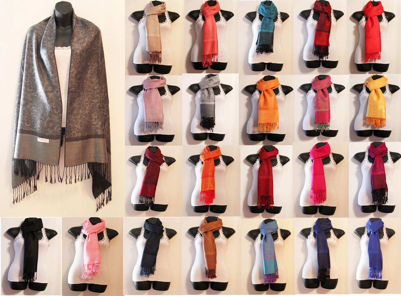 Pashmina Cashmere Paisley Shawl/Wrap/Scarf/Stole/Cape Lot 5pcs 10pcs 20pcs