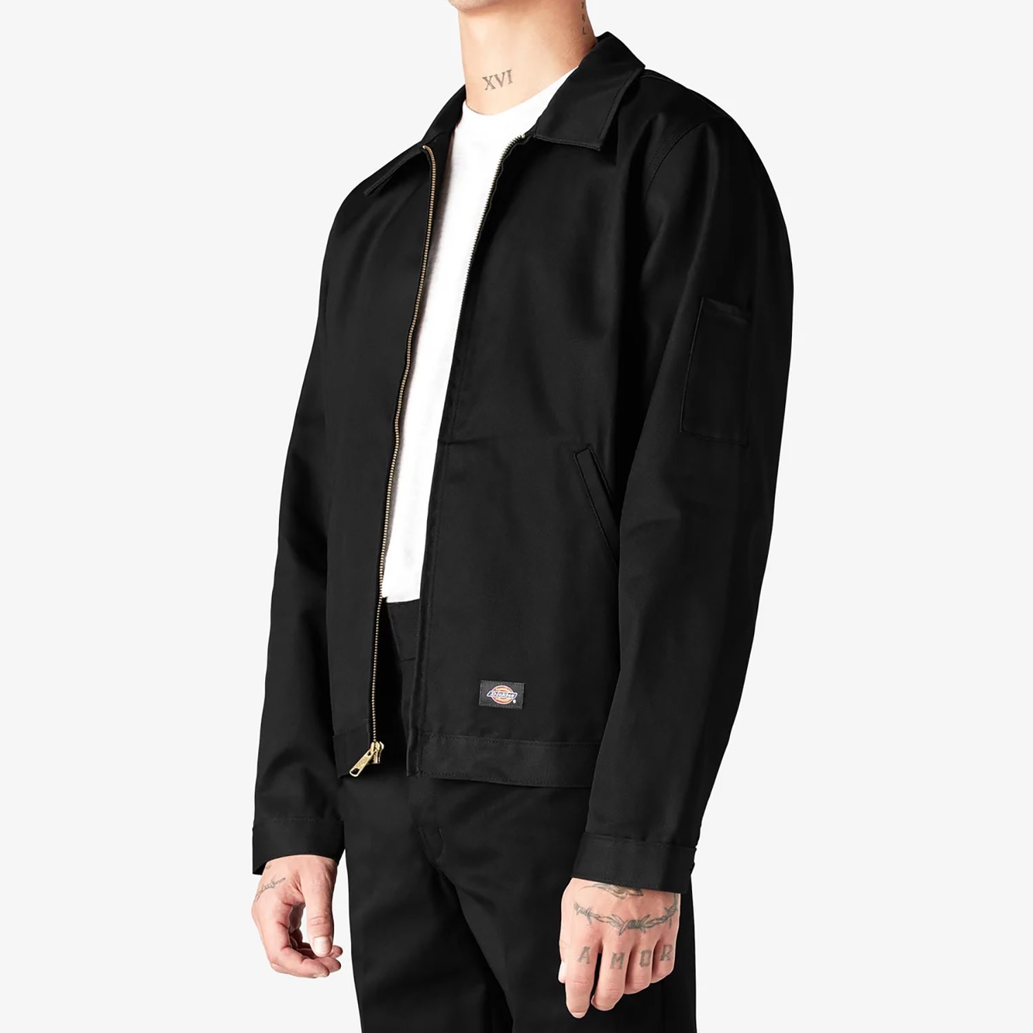Dickies Men’s TJ75 Unlined Eisenhower Zip Up Work Jacket S-5XL