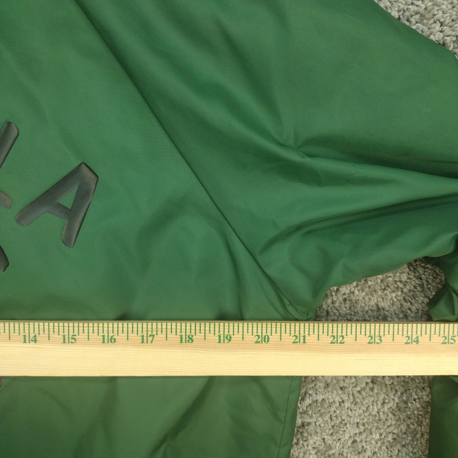 Vintage 80s Hartwell GODZILLA Green Satin Jacket Made In USA Medium 38-40 COOL