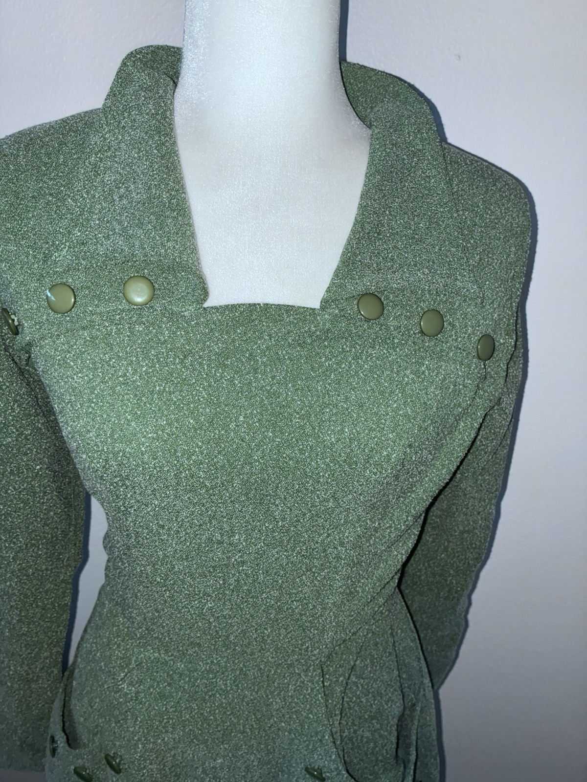 Tatyana Retro Rockabilly Judy Circle Frosted Dress Green S