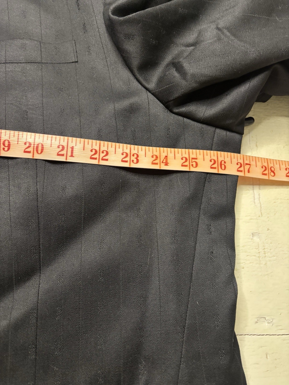 Custom Tailored Blazer Gianni Versache Fabric Black Wool Size 54 3 Button