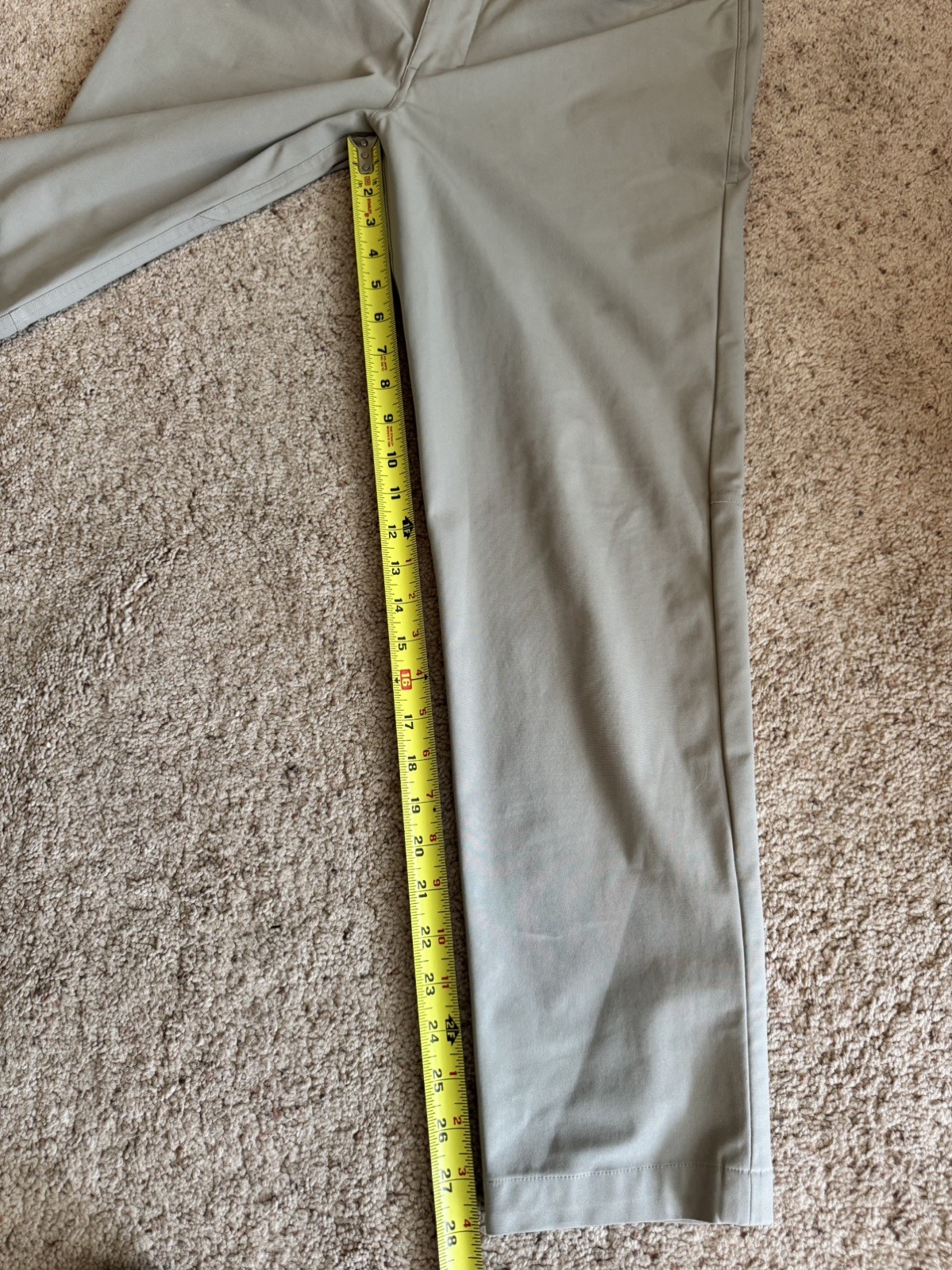 Lululemon ABC Pant Slim Warpstreme In Riverstone 32×28 men’s