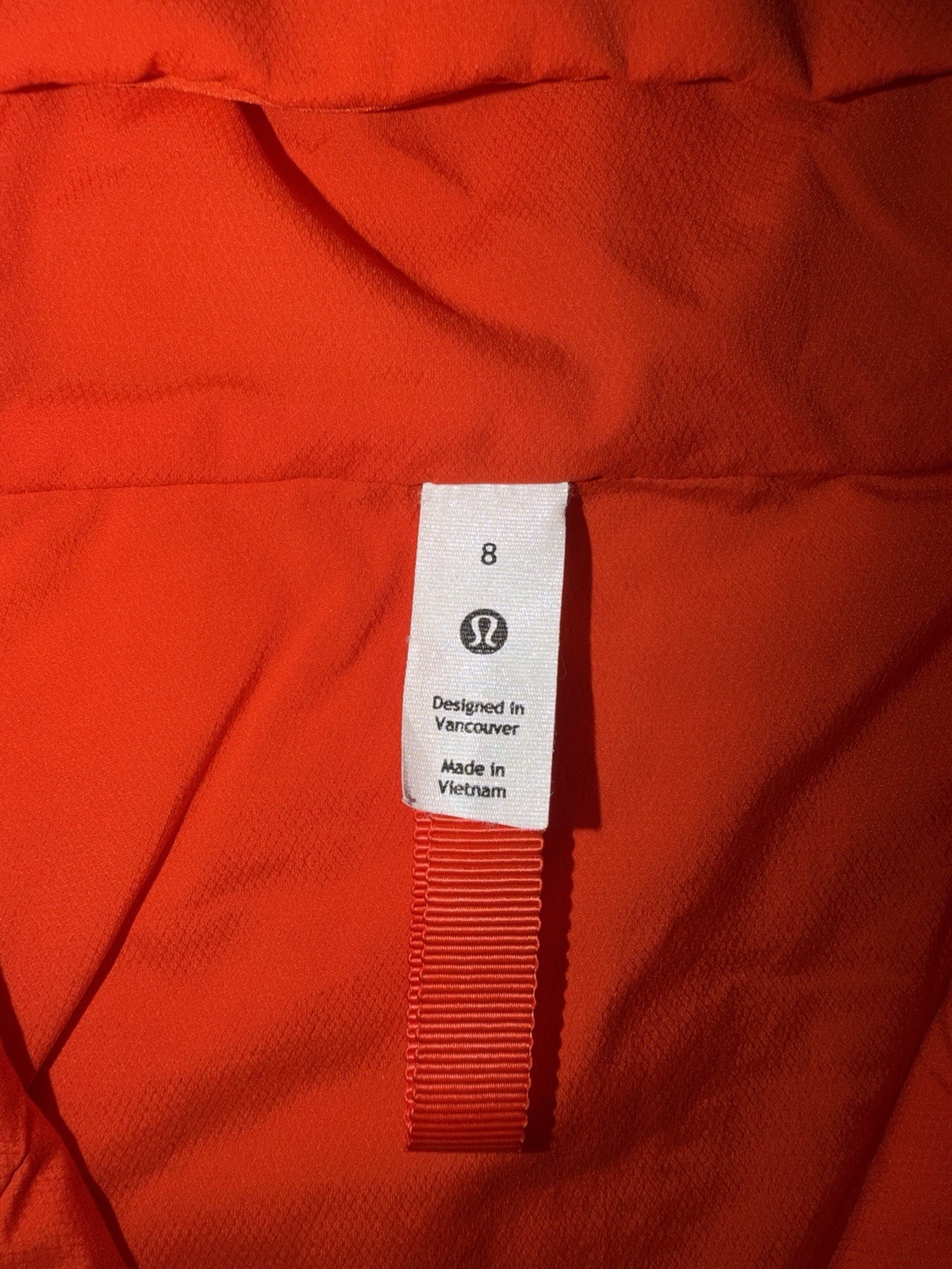 Lululemon Women’s Size 8 Hooded Running Jacket Hybrid Orange Reflective EUC