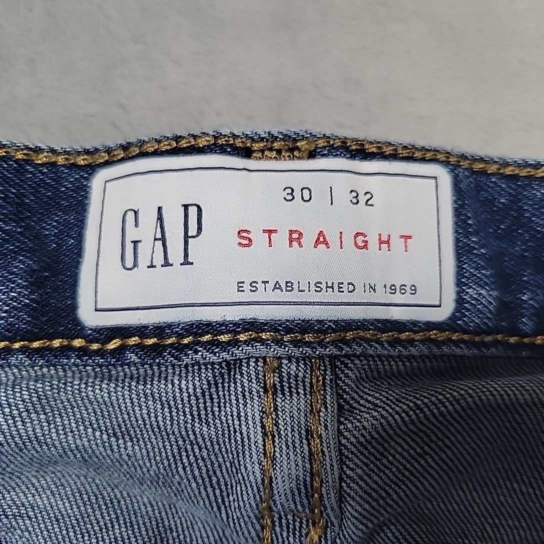 Gap Jeans Mens 30×32 Blue Straight Leg Denim Casual Workwear Classic Everyday